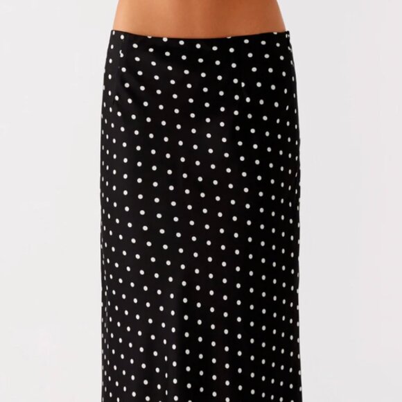 Peppermayo Exclusive - Breanne Midi Skirt - Black Polka Dot - Picture 6 of 6